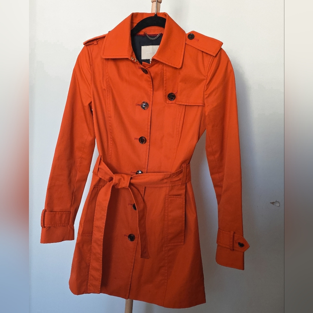 Banana Republic Orange Trench Coat